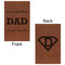 Father's Day Quotes & Sayings Cognac Leatherette Journal - Double Sided - Apvl