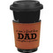 Father's Day Quotes & Sayings Cognac Leatherette Mug Sleeve - Front