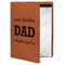 Father's Day Quotes & Sayings Leatherette Portfolio with Notepad - Small - Double Sided (Personalized)
