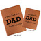Father's Day Quotes & Sayings Cognac Leatherette Portfolios with Notepad - Compare Sizes