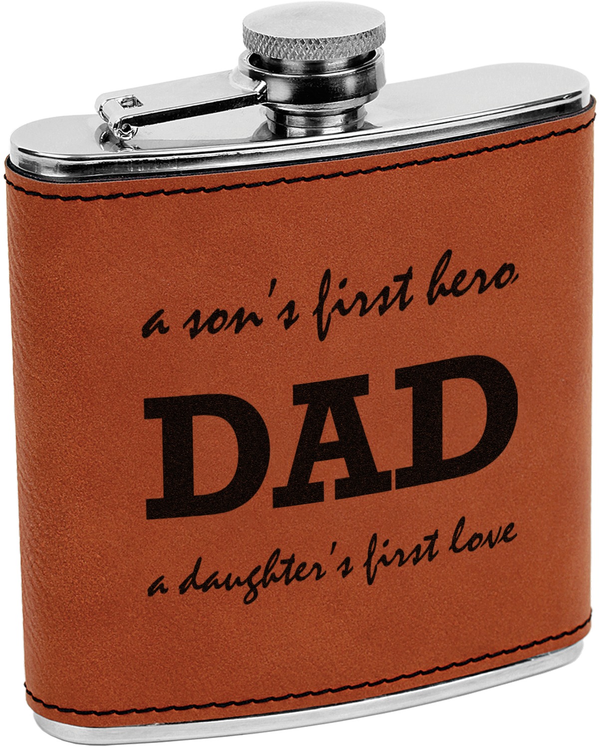 Way To Celebrate Father's Day Stainless Steel Faux Leather Wrap Tumbler,  World's Best Dad 