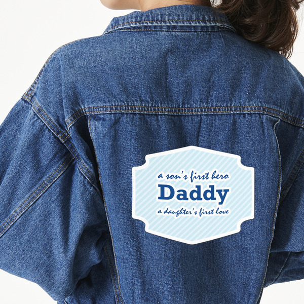 Custom Father's Day Quotes & Sayings Large Custom Shape Patch - 2XL