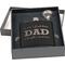 Father's Day Quotes & Sayings Engraved Black Flask Gift Set