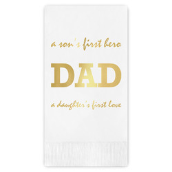 Father's Day Quotes & Sayings Guest Napkins - Foil Stamped