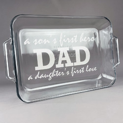 Father's Day Quotes & Sayings Glass Baking Dish with Truefit Lid - 13in x 9in