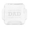 Father's Day Quotes & Sayings Glass Cake Dish - FRONT (8x8)
