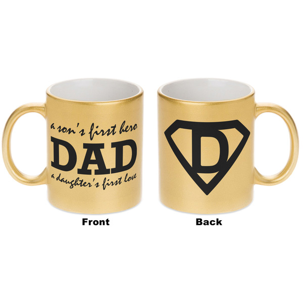 Father's Day Quotes & Sayings Gold Mug - Apvl