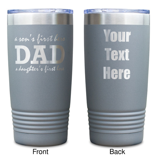 Father's Day Quotes & Sayings Gray Polar Camel Tumbler - 20oz - Double Sided - Approval