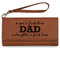 Father's Day Quotes & Sayings Ladies Wallet - Leather - Rawhide - Front View