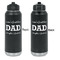 Father's Day Quotes & Sayings Laser Engraved Water Bottles - Front & Back Engraving - Front & Back View