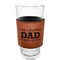 Father's Day Quotes & Sayings Laserable Leatherette Mug Sleeve - In pint glass for bar