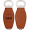 Father's Day Quotes & Sayings Leather Bar Bottle Opener - Front and Back (single sided)