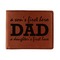 Father's Day Quotes & Sayings Leather Bifold Wallet - Single