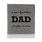 Father's Day Quotes & Sayings Leather Binder - 1" - Grey - Front View