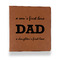 Father's Day Quotes & Sayings Leather Binder - 1" - Rawhide