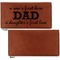 Father's Day Quotes & Sayings Leather Checkbook Holder Front and Back Single Sided - Apvl