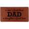 Father's Day Quotes & Sayings Leatherette Checkbook Holder - Single Sided (Personalized)