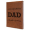 Father's Day Quotes & Sayings Leather Sketchbook