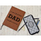 Father's Day Quotes & Sayings Leather Sketchbook - Large - Single Sided - In Context