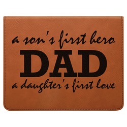 Father's Day Quotes & Sayings Leatherette 4-Piece Wine Tool Set (Personalized)