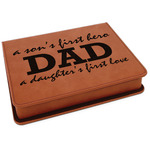 Father's Day Quotes & Sayings Leatherette 4-Piece Wine Tool Set (Personalized)