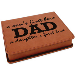 Father's Day Quotes & Sayings Leatherette 4-Piece Wine Tool Set (Personalized)