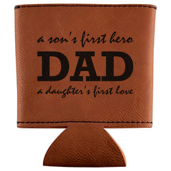 Father's Day Quotes & Sayings Leatherette Can Sleeve (Personalized)