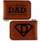 Father's Day Quotes & Sayings Leatherette Magnetic Money Clip - Front and Back