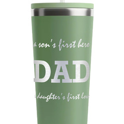 Father's Day Quotes & Sayings RTIC Everyday Tumbler with Straw - 28oz - Light Green - Single-Sided