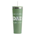 Father's Day Quotes & Sayings RTIC Everyday Tumbler with Straw - 28oz - Light Green - Single-Sided