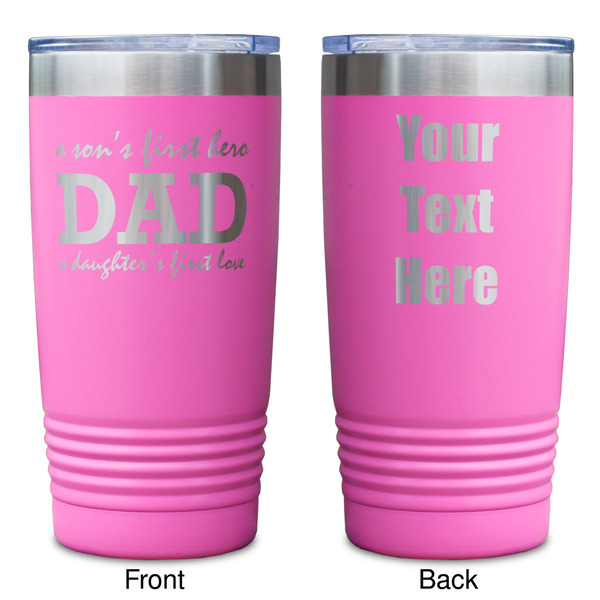 Father's Day Quotes & Sayings Pink Polar Camel Tumbler - 20oz - Double Sided - Approval