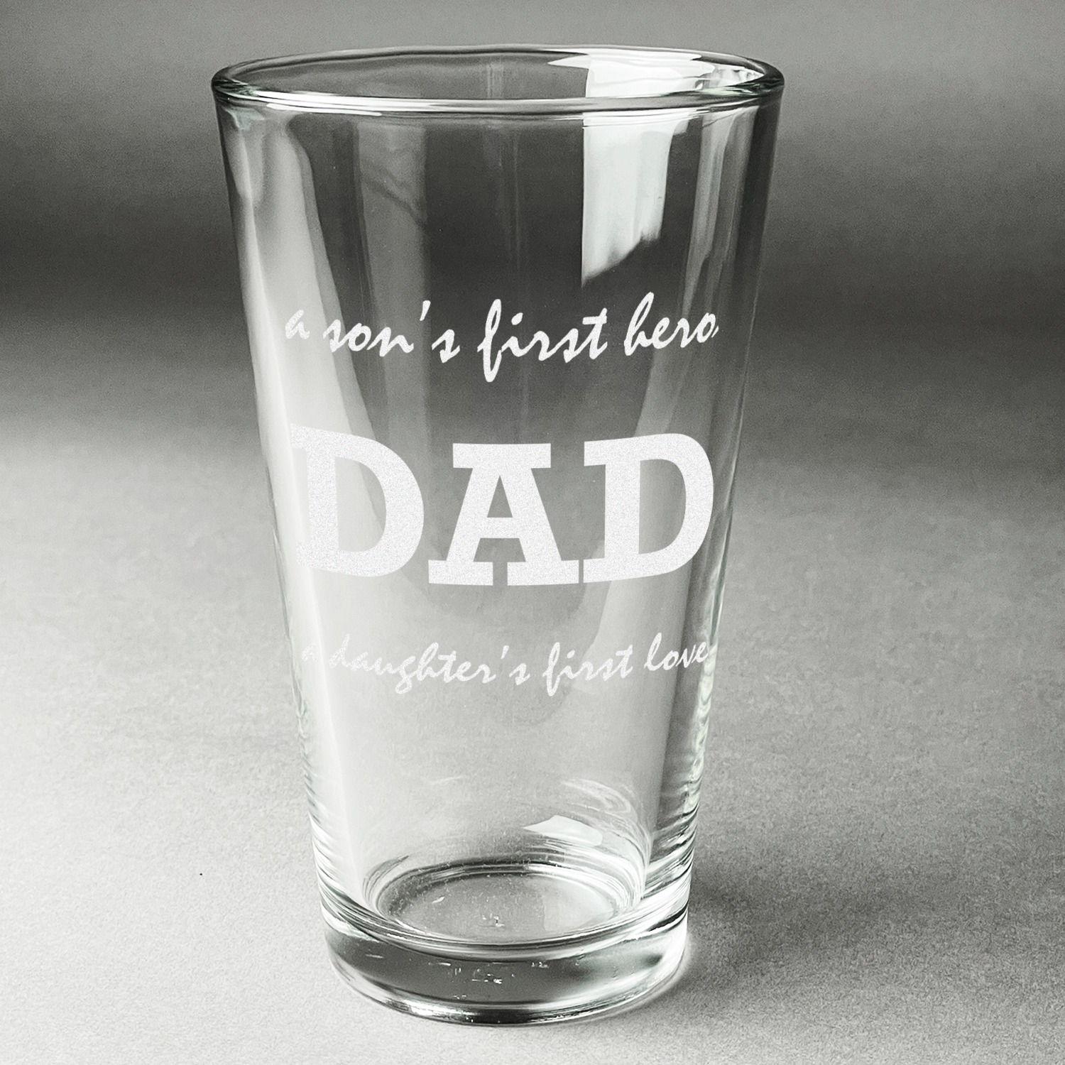 Father's Day World's Best Farter Etched Pint Glass 