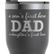 Father's Day Quotes & Sayings RTIC Tumbler - Black - Close Up