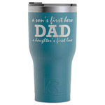 Father's Day Quotes & Sayings RTIC Tumbler - Dark Teal - Laser Engraved - Single-Sided
