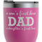 Father's Day Quotes & Sayings RTIC Tumbler - Magenta - Close Up