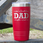 Father's Day Quotes & Sayings 20 oz Stainless Steel Tumbler - Red - Single Sided