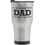 Father's Day Quotes & Sayings RTIC Tumbler - Silver (Personalized)