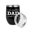 Father's Day Quotes & Sayings Stainless Wine Tumblers - Black - Double Sided - Alt View