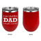 Father's Day Quotes & Sayings Stainless Wine Tumblers - Red - Single Sided - Approval