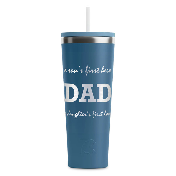 Custom Father's Day Quotes & Sayings RTIC Everyday Tumbler with Straw - 28oz