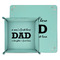 Father's Day Quotes & Sayings Teal Faux Leather Valet Trays - PARENT MAIN