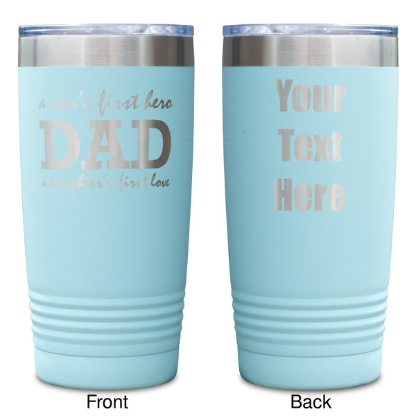 Father's Day Quotes & Sayings Teal Polar Camel Tumbler - 20oz -Double Sided - Approval