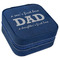 Father's Day Quotes & Sayings Travel Jewelry Boxes - Leather - Navy Blue - Angled View