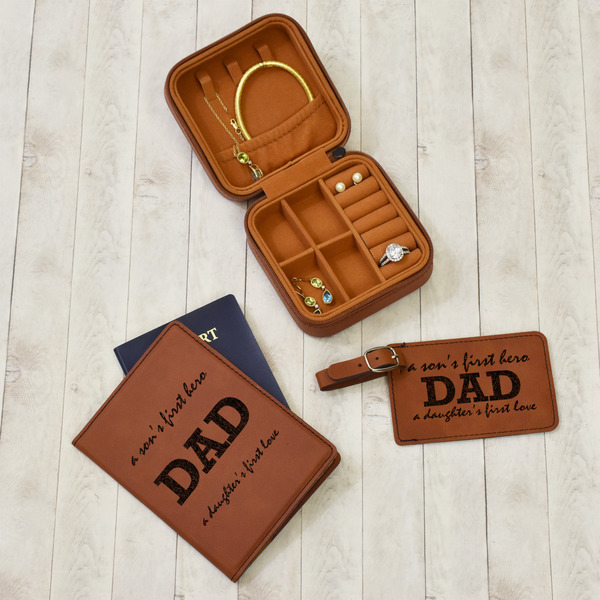 Father's Day Quotes & Sayings Travel Jewelry Boxes - Leather - Rawhide - In Context