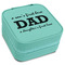 Father's Day Quotes & Sayings Travel Jewelry Boxes - Leatherette - Teal - Angled View