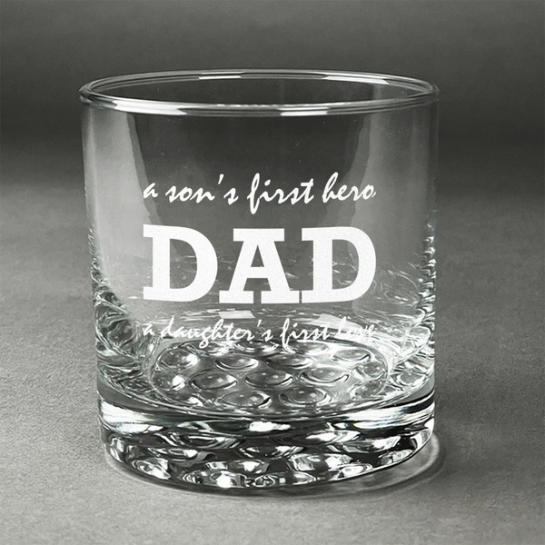 Custom Father's Day Quotes & Sayings Whiskey Glass - Engraved