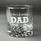 Father's Day Quotes & Sayings Whiskey Glass - Front/Approval