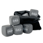 Father's Day Quotes & Sayings Whiskey Stone Set - Set of 9