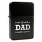 Father's Day Quotes & Sayings Windproof Lighters - Black - Front/Main