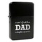 Father's Day Quotes & Sayings Windproof Lighter - Black - Single Sided